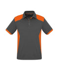 Biz Collection Casual Wear S / Grey/Orange Biz Collection Rival Mens Polo P705MS