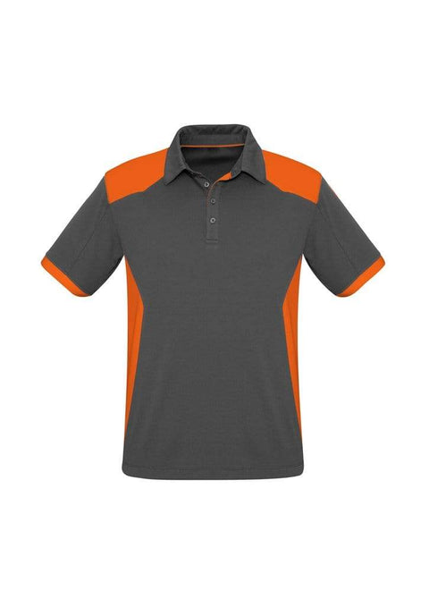 Biz Collection Casual Wear S / Grey/Orange Biz Collection Rival Mens Polo P705MS