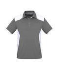 Biz Collection Casual Wear S / Silver/White Biz Collection Rival Mens Polo P705MS