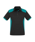 Biz Collection Casual Wear S / Black/Teal Biz Collection Rival Mens Polo P705MS