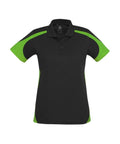 Biz Collection Casual Wear 8 / Black/Green Biz Collection Talon Ladies Polo P401LS