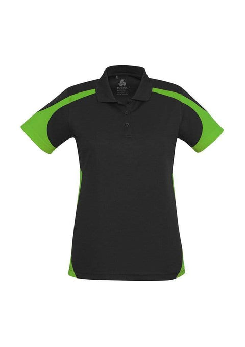 Biz Collection Casual Wear 8 / Black/Green Biz Collection Talon Ladies Polo P401LS