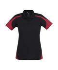 Biz Collection Casual Wear 8 / Black/Red Biz Collection Talon Ladies Polo P401LS