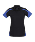 Biz Collection Casual Wear 8 / Black/Royal Biz Collection Talon Ladies Polo P401LS