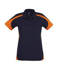 Biz Collection Casual Wear 8 / Navy/Orange Biz Collection Talon Ladies Polo P401LS