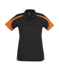 Biz Collection Casual Wear 8 / Black/Orange Biz Collection Talon Ladies Polo P401LS