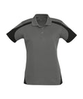 Biz Collection Casual Wear 8 / Ash/Black Biz Collection Talon Ladies Polo P401LS