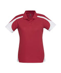 Biz Collection Casual Wear 8 / Red/White Biz Collection Talon Ladies Polo P401LS