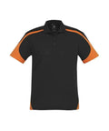 Biz Collection Casual Wear S / Black/Orange Biz Collection Talon Mens Polo P401MS