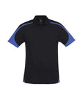 Biz Collection Casual Wear S / Black/Royal Biz Collection Talon Mens Polo P401MS