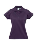 Biz Collection Casual Wear Grape/Black / 6 Biz Collection Women’s Blade Polo P303LS