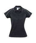 Biz Collection Casual Wear Black/Silver Grey / 6 Biz Collection Women’s Blade Polo P303LS