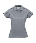 Biz Collection Casual Wear Silver Grey/Black / 6 Biz Collection Women’s Blade Polo P303LS