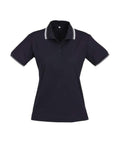 Biz Collection Casual Wear Navy/White/White / 8 Biz Collection Women’s Cambridge Polo P227LS