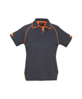 Biz Collection Casual Wear Grey/Fluro Orange / 8 Biz Collection Women’s Fusion Polo P29022