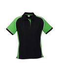 Biz Collection Casual Wear Black/Green/White / 8 Biz Collection Women’s Nitro Polo P10122