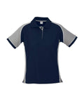 Biz Collection Casual Wear Navy/Grey/White / 8 Biz Collection Women’s Nitro Polo P10122