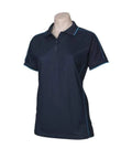 Biz Collection Casual Wear Navy/Mid Blue / 8 Biz Collection Women’s Resort Polo P9925