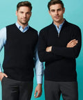Biz Collection Corporate Wear Biz Collection Men’s 80/20 Wool-rich Pullover Wp10310