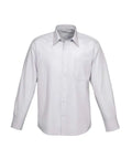 Biz Collection Corporate Wear Silver Grey / S Biz Collection Men’s Ambassador Long Sleeve Shirt S29510