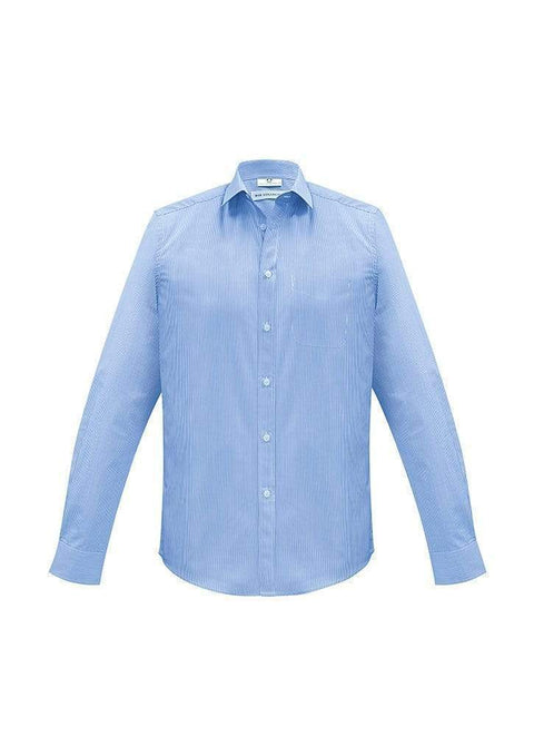 Biz Collection Corporate Wear Blue / XS Biz Collection Men’s Euro Long Sleeve Shirt S812ML