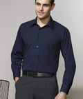 Biz Collection Corporate Wear Biz Collection Men’s Metro Long Sleeve Shirt Sh714