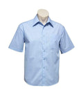 Biz Collection Corporate Wear Sky / S Biz Collection Men’s Micro Check Short Sleeve Shirt Sh817