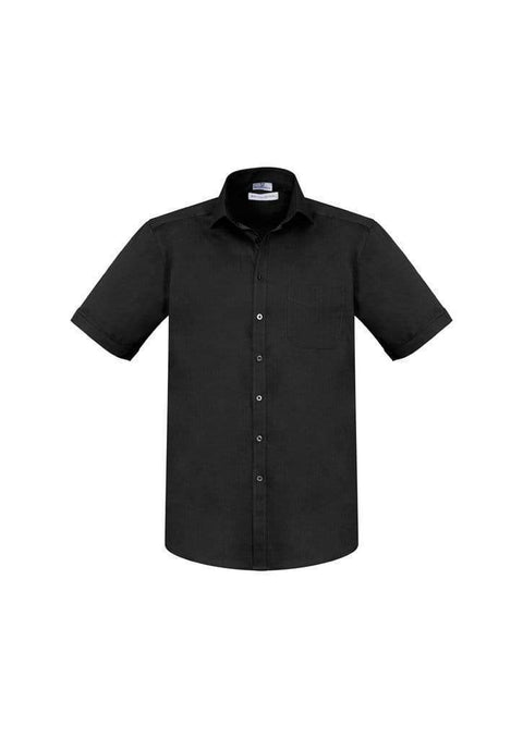 Biz Collection Corporate Wear Black / XS Biz Collection Men’s Monaco Short Sleeve Shirt S770ms