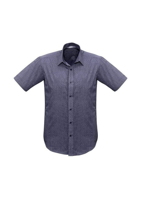 Biz Collection Corporate Wear Midnight Blue / XS Biz Collection Men’s Trend Short Sleeve Shirt S622ms