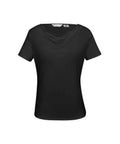 Biz Collection Corporate Wear Black / 6 Biz Collection Women’s Ava Drape Knit Top K625ls