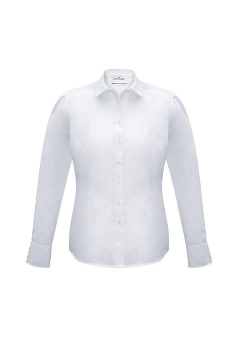 Biz Collection Corporate Wear White / 8 Biz Collection Women’s Euro Long Sleeve Shirt S812LL