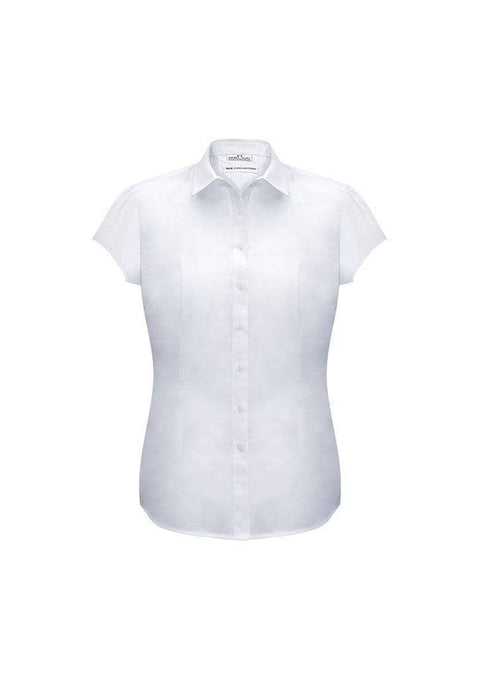 Biz Collection Corporate Wear White / 6 Biz Collection Women’s Euro Short Sleeve Shirt S812ls