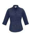 Biz Collection Corporate Wear Ink/Silver / 6 Biz Collection Women’s Harper 3/4 Sleeve Shirt S820LT