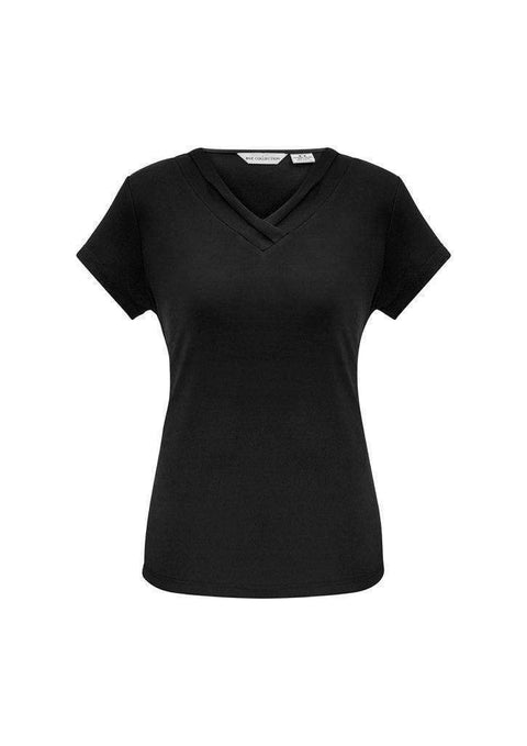 Biz Collection Corporate Wear Black / 6 Biz Collection Women’s Lana Short Sleeve Top K819ls