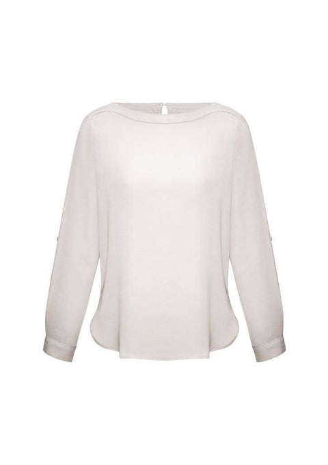 Biz Collection Corporate Wear Ivory / 6 Biz Collection Women’s Madison Boatneck Blouse S828ll