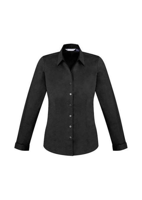 Biz Collection Corporate Wear Black / 6 Biz Collection Women’s Monaco Long Sleeve Shirt S770ll