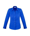 Biz Collection Corporate Wear Electric Blue / 6 Biz Collection Women’s Monaco Long Sleeve Shirt S770ll