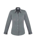 Biz Collection Corporate Wear Platinum / 6 Biz Collection Women’s Monaco Long Sleeve Shirt S770ll