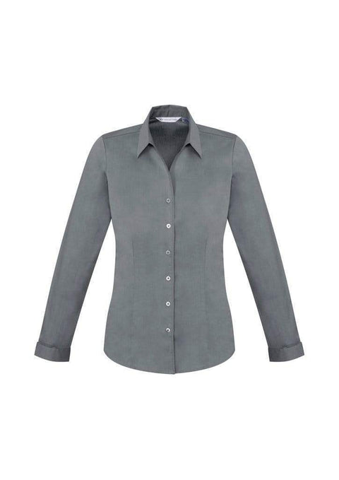 Biz Collection Corporate Wear Platinum / 6 Biz Collection Women’s Monaco Long Sleeve Shirt S770ll