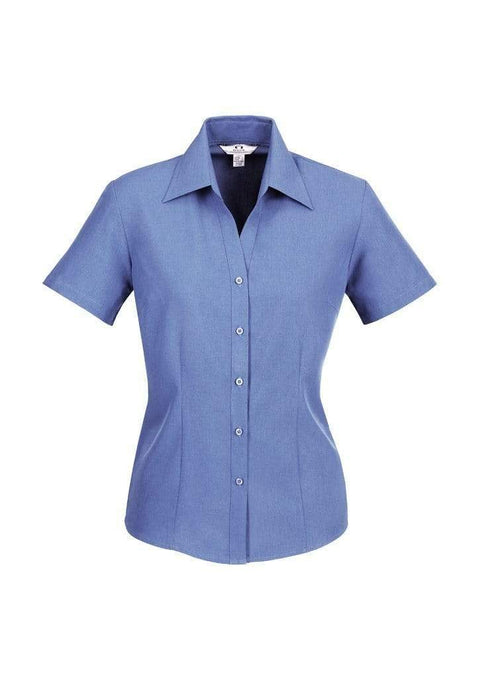 Biz Collection Corporate Wear Midnight Blue / 6 BIZ COLLECTION Women’s Plain Oasis Short Sleeve Shirt LB3601