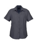 Biz Collection Corporate Wear Charcoal / 6 Biz Collection Women’s Plain Oasis Short Sleeve Shirt Lb3601