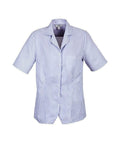 Biz Collection Corporate Wear White/Mid Blue / 6 Biz Collection Women’s Stripe Oasis Overblouse S266ls