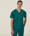 Carl V Neck Scrub Top  CATRFV-BLA - Simply Scrubs Australia