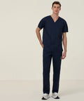 Carl V Neck Scrub Top  CATRFV-BLA - Simply Scrubs Australia