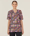 NNT Bush Tucker Indigenous Printed Unisex Scrub Top CATRGJ - Simply Scrubs Australia