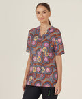 NNT Bush Tucker Indigenous Printed Unisex Scrub Top CATRGJ - Simply Scrubs Australia