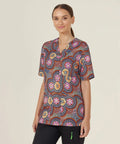 NNT Bush Tucker Indigenous Printed Unisex Scrub Top CATRGJ - Simply Scrubs Australia