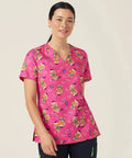 NNT Women's Gingerbread Christmas Scrub Top CATUXV - Allsorts Workwear
