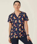 NNT Women's Gingerbread Christmas Scrub Top CATUXV - Allsorts Workwear