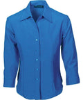 DNC Workwear Corporate Wear Royal Blue / 6 DNC WORKWEAR Ladies Cool-Breathe 3/4 Sleeve Shirt 4238